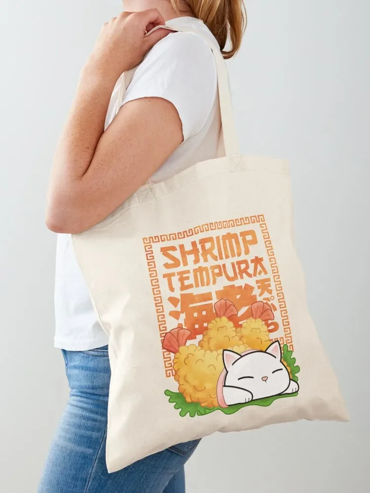 

Chubby Cat Shrimp Tempura Cat Tote Bag cloth bag woman shopping cart bags hand bag bags luxury women