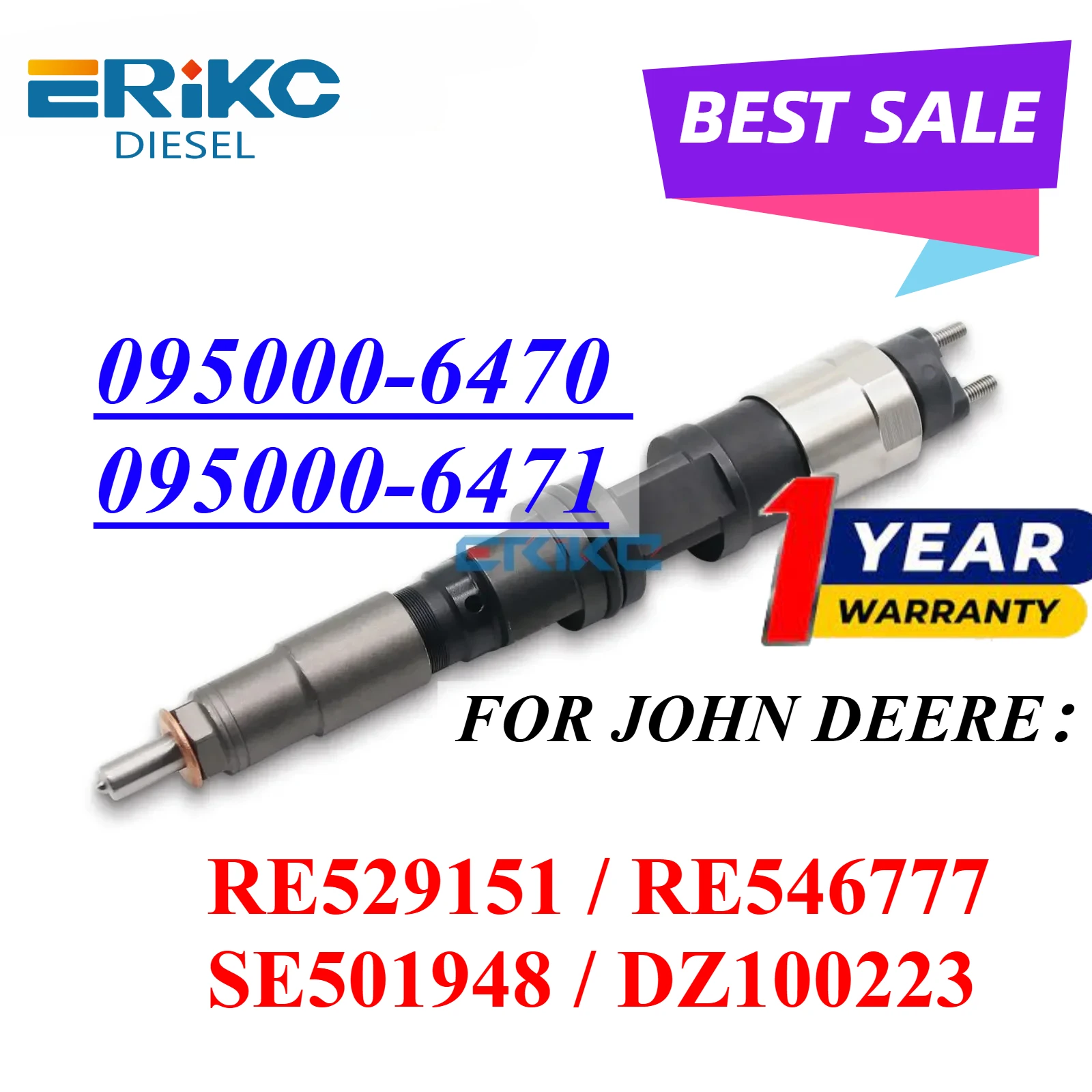 095000-6470 095000-6471 Injetor de bomba diesel 095000-6470 Bico pulverizador PARA JOHN DEERE RE546777 RE528408 RE529151 SE501948