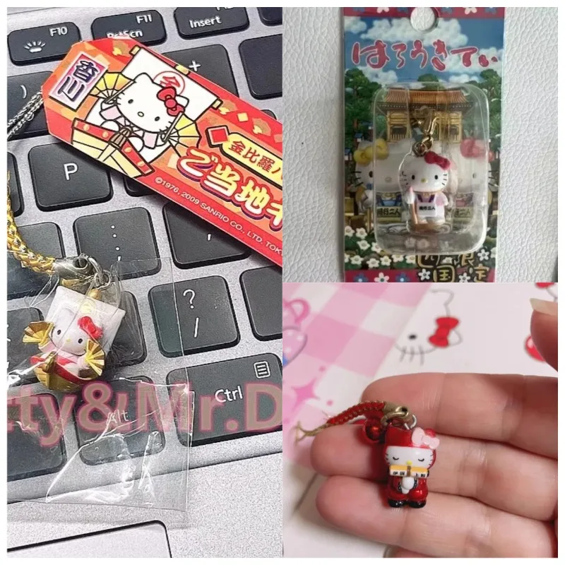 

Original Hello Kitty Sanrio Figure Japan Geographical Limitation Keychian Anime Figurine 2-3cm Toys Gift Collection Model