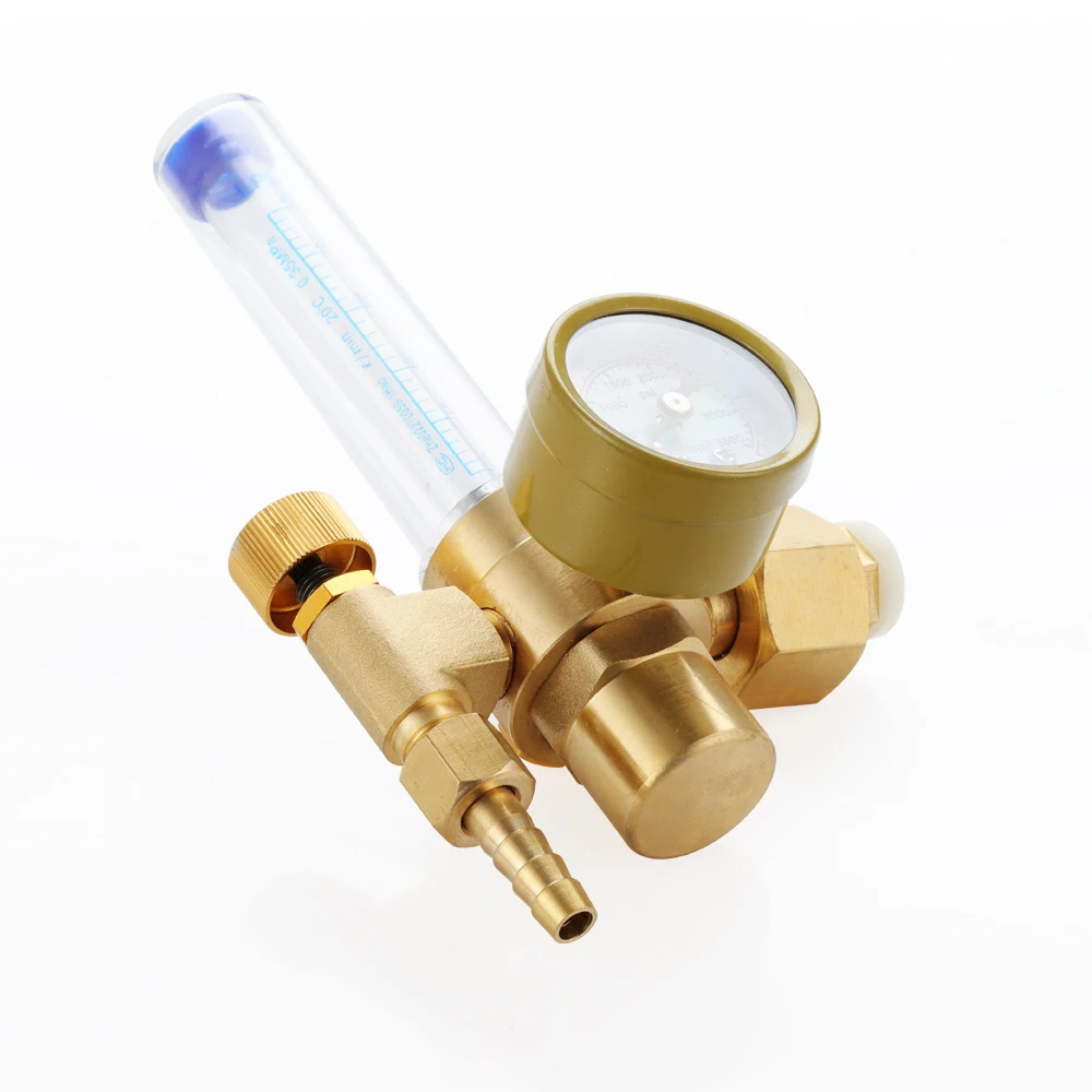 Safe Stable Argon Regulator G5/8"0-25Mpa CO2 Mig Tig Flow Meter Gas Regulators Flowmeter Welding Weld Gauge Pressure Reducer
