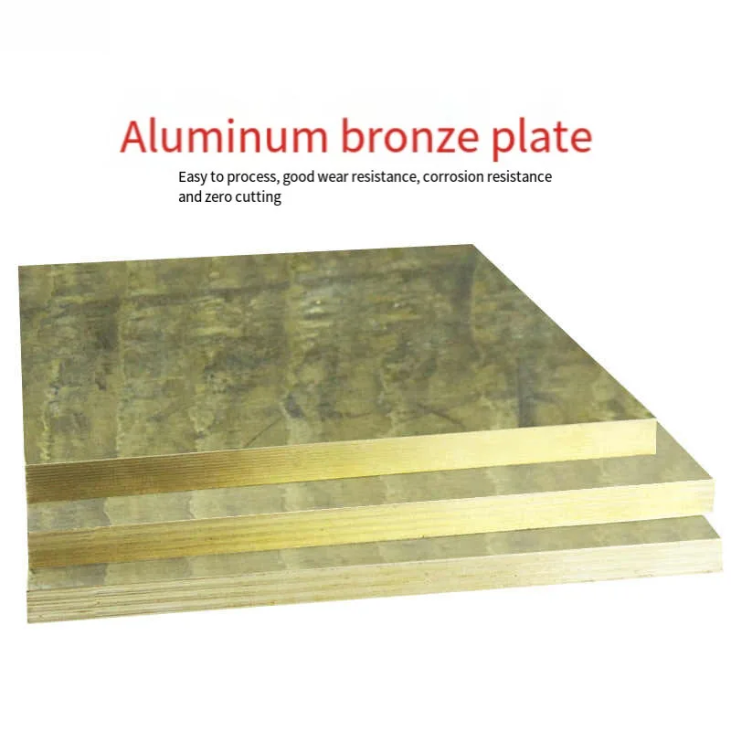 

1~3PCS Square Aluminum Bronze Plate Thickness 6-40mm Aluminum Bronze Block ZCuAl03Sn09 Aluminum Bronze Sheet Processing Material