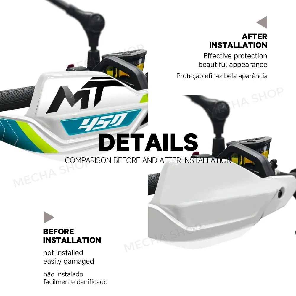 Motorcycle HandGuard Stickers Hand Guard Decals Waterproof For CFMOTO 450MT CF MOTO 450 MT 2026