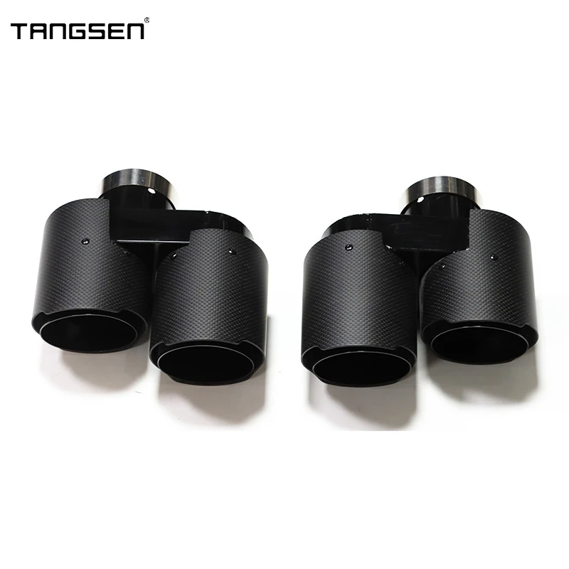 

For BMW G20 G21 330i 320d 330d 325i Quad Carbon Fiber Exhaust Tip Muffler Tip Exhaust Nozzle Exhaust Pipe 2.5'' Inch Tailpipe