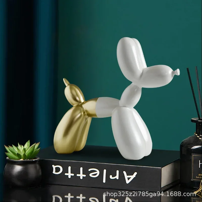 

Nordic Balloons Dogs Resin Animal Model Craft Home Entryway Living Room Ornament Collectibles Office Desktop Decoration Objects