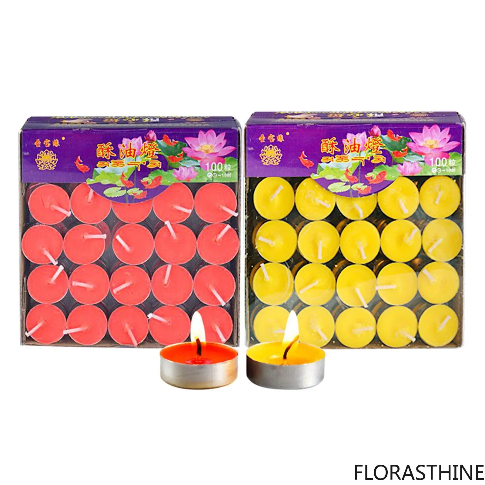 100pcs /Set Round Smokeless Scented Tealight Candles for Party Birthday Decorative Candles Outdoor
