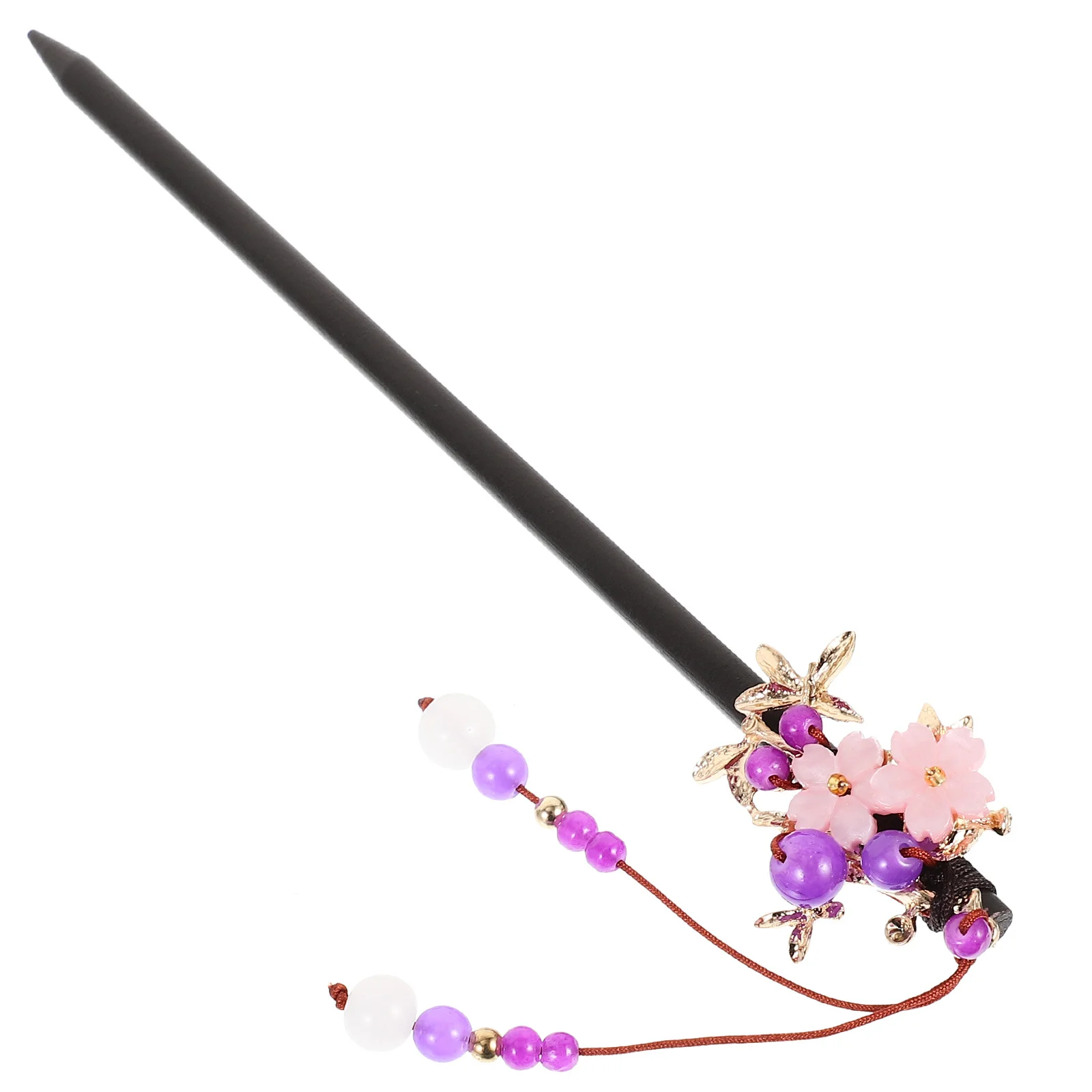 1 قطعة دبوس عصا خشبية خمر للنساء العصور القديمة غطاء الرأس إكسسوارات الشعر كعكة دبوس الشعر للنساء صانع كليب أداة تصفيف الشعر #4