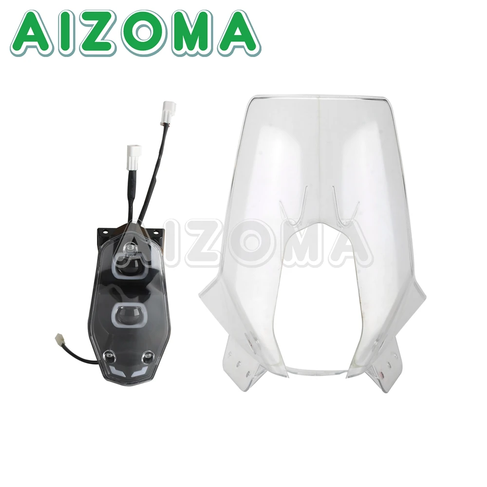 Motocross Adventure Rally Replica Fairing Windshield Headlight For 450 RALLY REPLICA ENDURO 690 790 890 BAJA EXC 500 701 FE