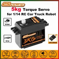 DSPOWER 3KG Plastic Gear Digital 5KG Torque Servo for 1/12 1/14 RC Car Truck Robot Model MJX Axial WLtoys Hyper Go 14210 14209