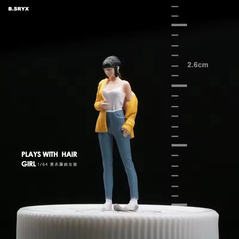 

1:64 Scale Model Miniature Scene Accessory Fashion Beauty Multiple postures Colorful life Girls Street Photography Display
