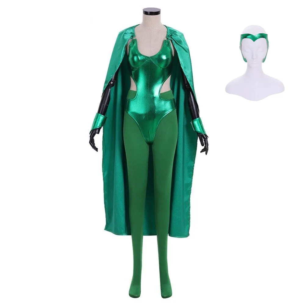 Костюм для косплея X Men Polaris Lorna дог, костюм на Хэллоуин, Тренч, костюмы, одежда для взрослых