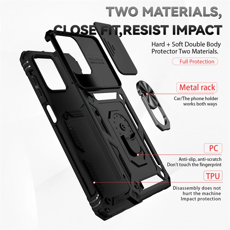 Full Cover For Samsung Galaxy Jump 2 Case For Samsung Jump 2 Push Window Magnetic Phone Holder Back Case For Samsung Jump 2 Case