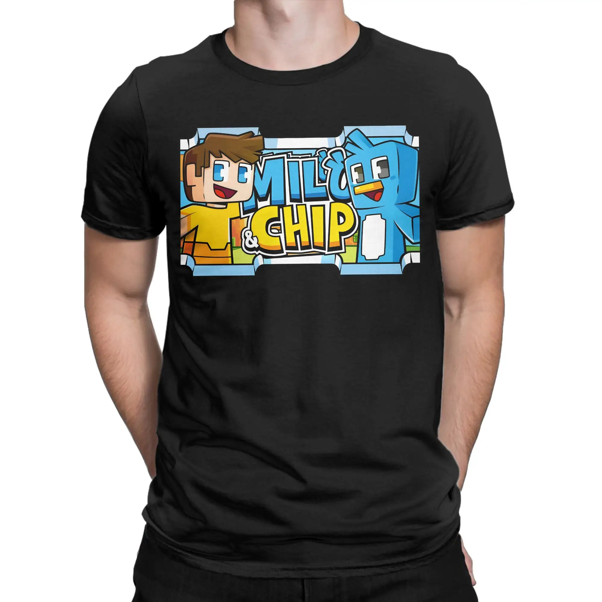 Streetwear T-Shirt Beach Milo And Chip Popular T Shirts  100 Cotton Tee Shirt for Adult Y2K Classic Short Sleeve Tees