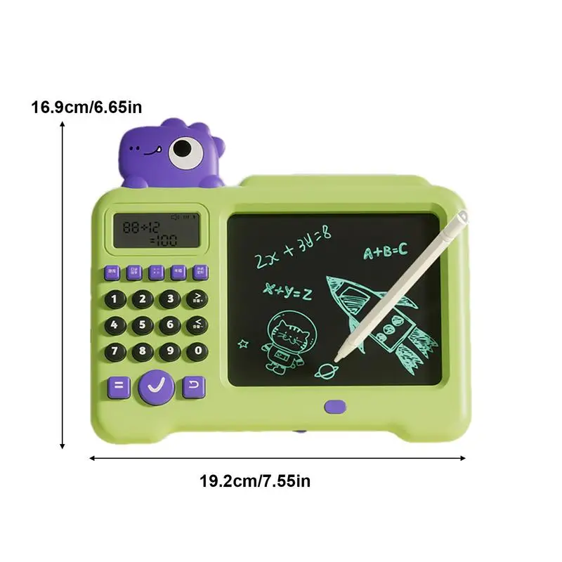 قرص كتابة LCD للأطفال ، 2 في 1 ، ألعاب كهربائية ، تعلم وطني ، لوحة خربش قابلة للمسح ، لوحة رسم ملونة