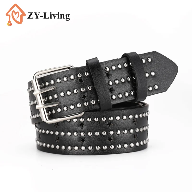 1Pcs Y2K Metal Belt For Men & Women Punk Hardware Jeans Belt Designer Belt