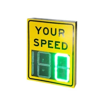 High visibility radar traffic solar powered speed signs LED speed limit signs