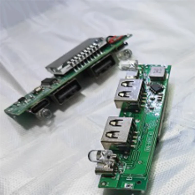 حار شاحن بطارية ليثيوم مجلس LED المزدوج USB 5 فولت 2.4A لوحة دوائر كهربائية مايكرو/Type-C USB قوة البنك 18650 شحن وحدة