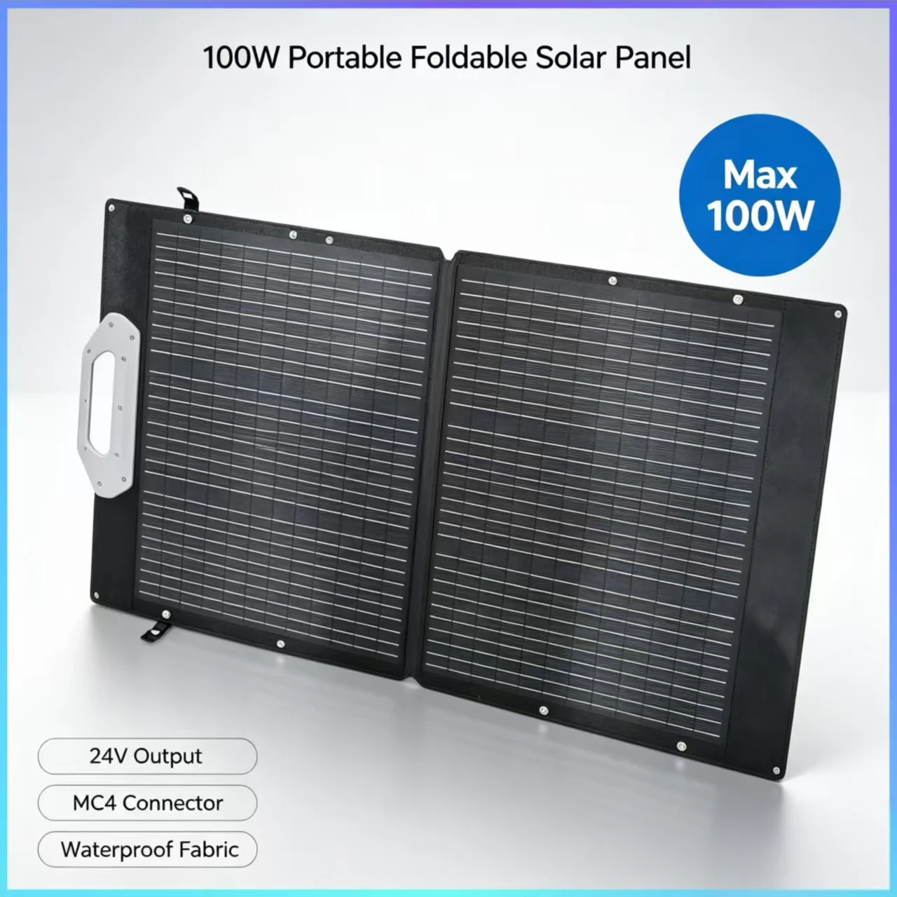 Foldable Solar Panels Monocrystalline Solar Panel 24V ETFE Waterproof For Solar Charger MPPT Controller C LiFePO4