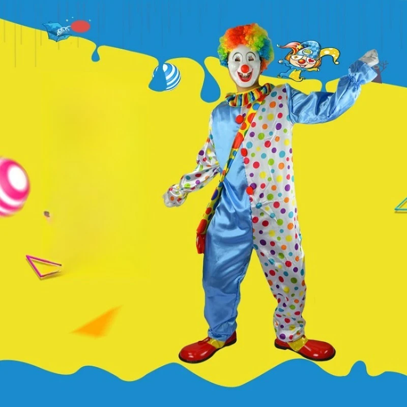 

Halloween dance party festival event stage show funny clown costume dress up cos show