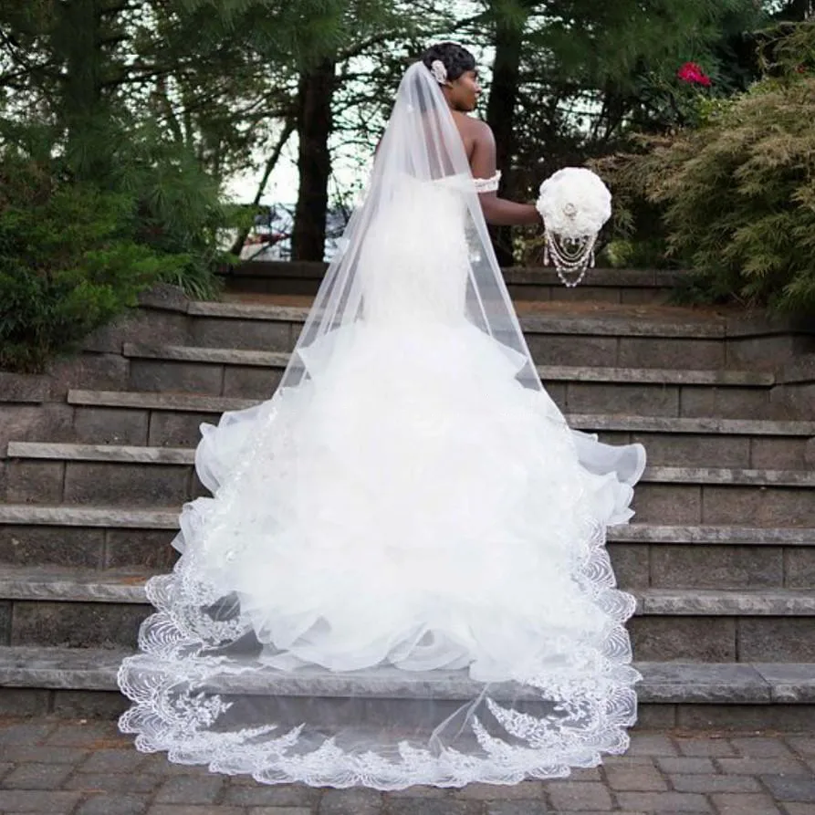 Vestido de novia de Organza con volantes, traje de novia Sexy con cuentas de encaje, perlas y hombros descubiertos, 2023