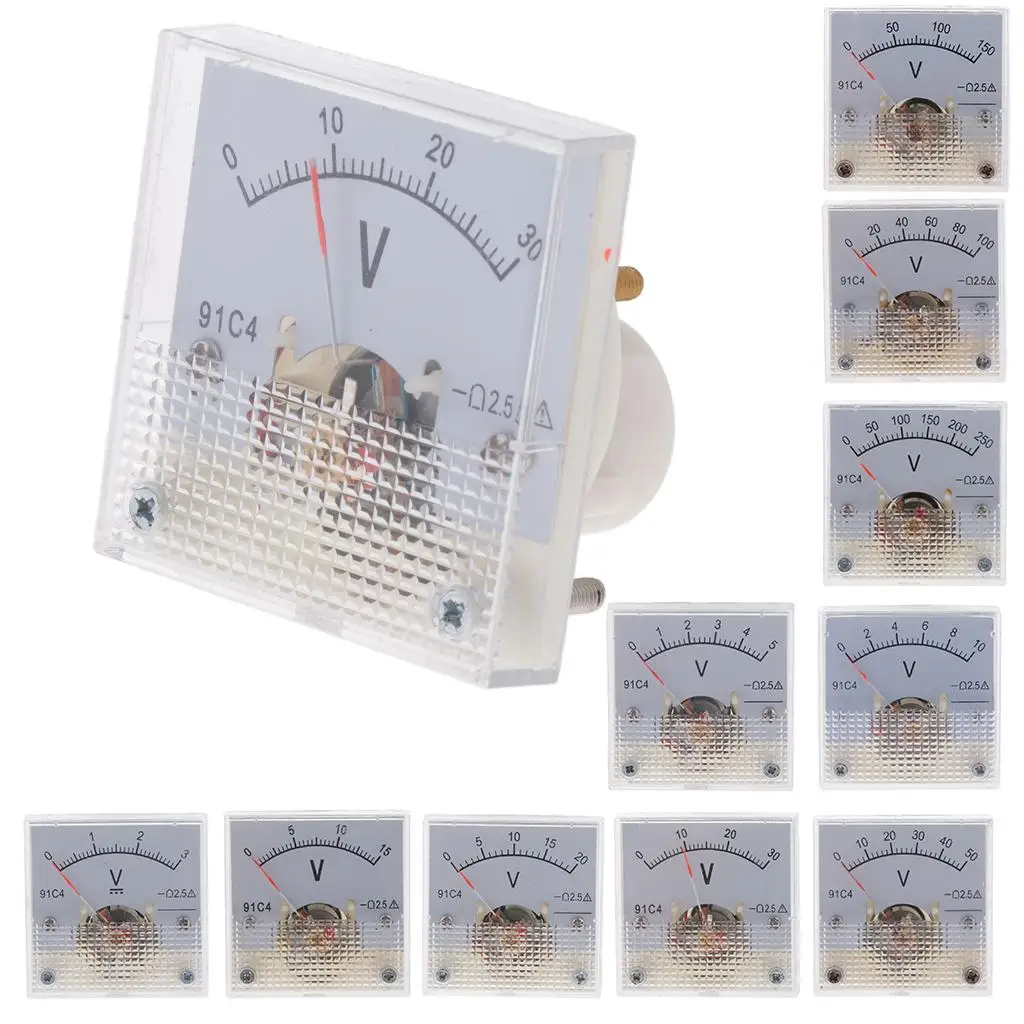 

Аналоговый вольтметр 91C4: пластиковый измеритель напряжения для контроля состояния постоянного тока