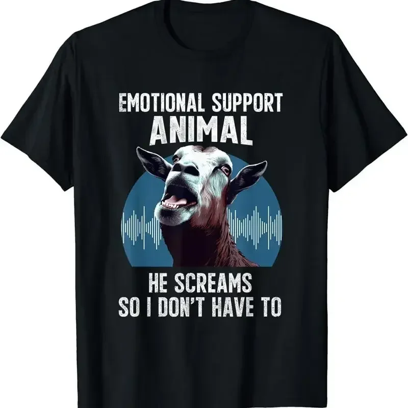 NEW LIMITED Goat Emotional Support Animal Owner T Shirt Size S 3XL