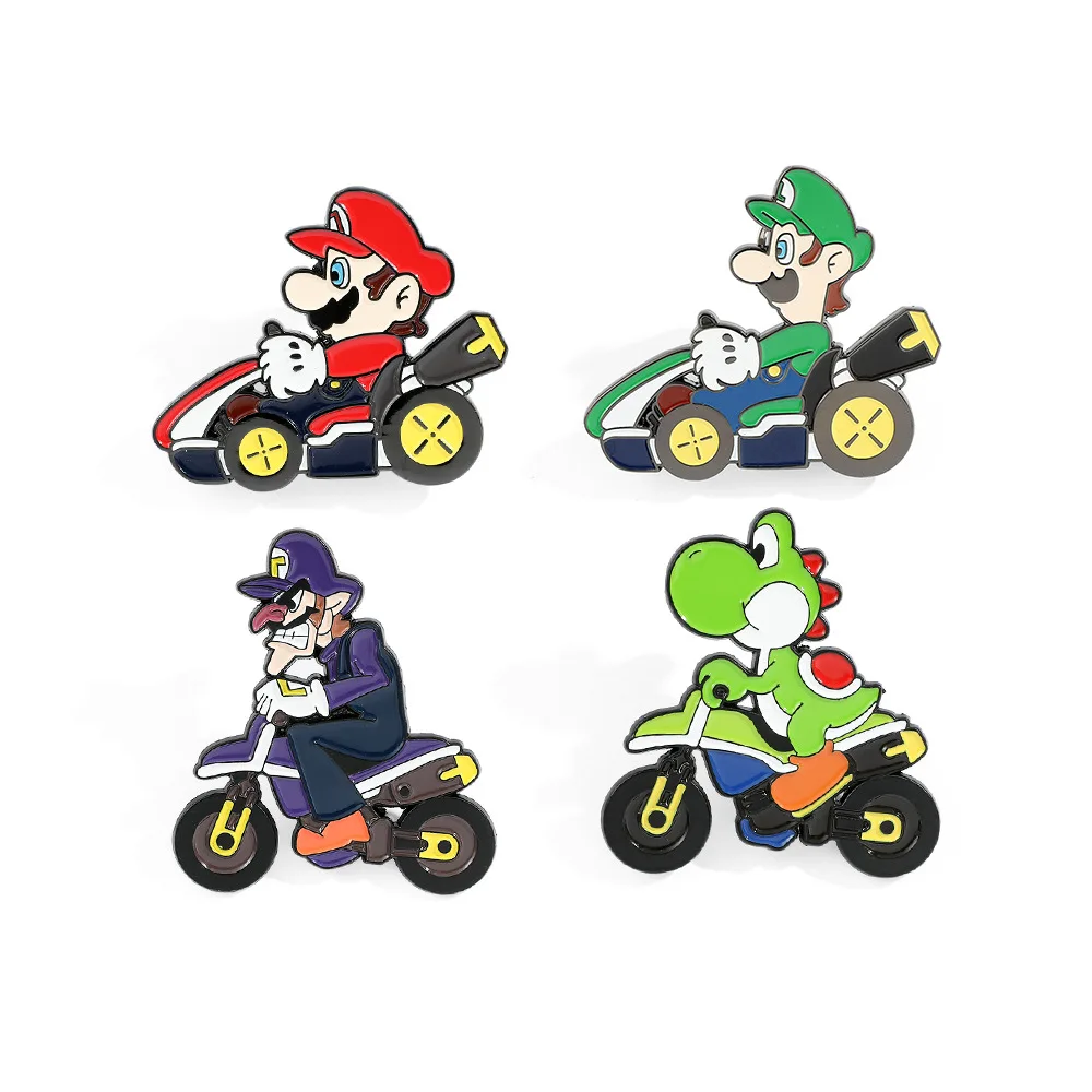 

1 Set Japanese Cartoon Creative Personality Brooch Metal Badge for Riding A Motorcycle Cute Personalized Gifts Y2k Fashion Toys