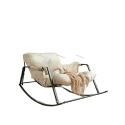 Rocking Chair with Double Comfort for Relaxation in Style, Transform Your Balcony Into a Leisure Oasis with Our Lazy Sofa