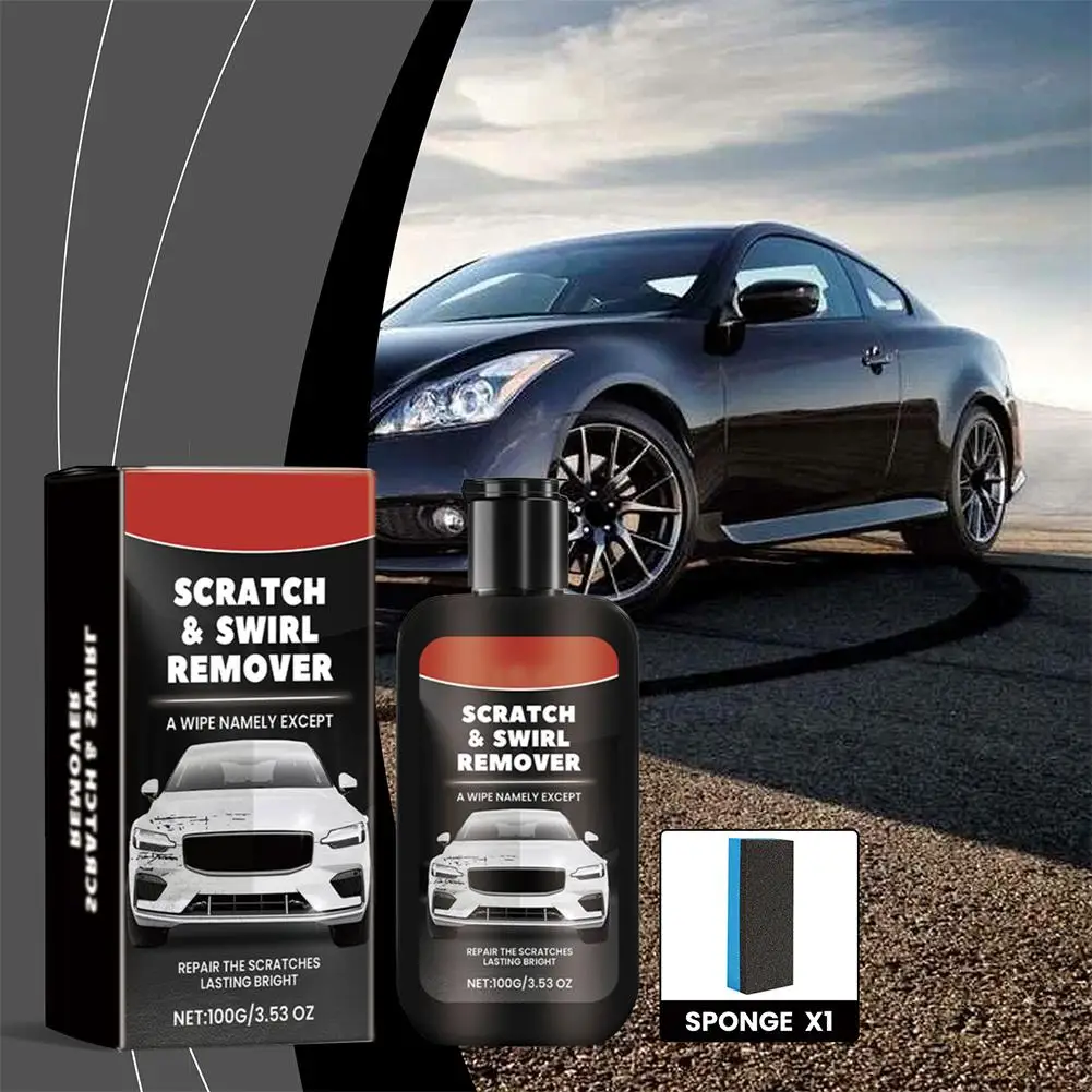 น้ำยาขัดลบรอยขีดข่วนสีดำ - น้ำยาขัดเงารถยนต์สำหรับชุดซ่อมรอยขีดข่วนรถยนต์ - น้ำยาขัดเงาสำหรับฟื้นฟูสีรถยนต์ 5.53O U5C2