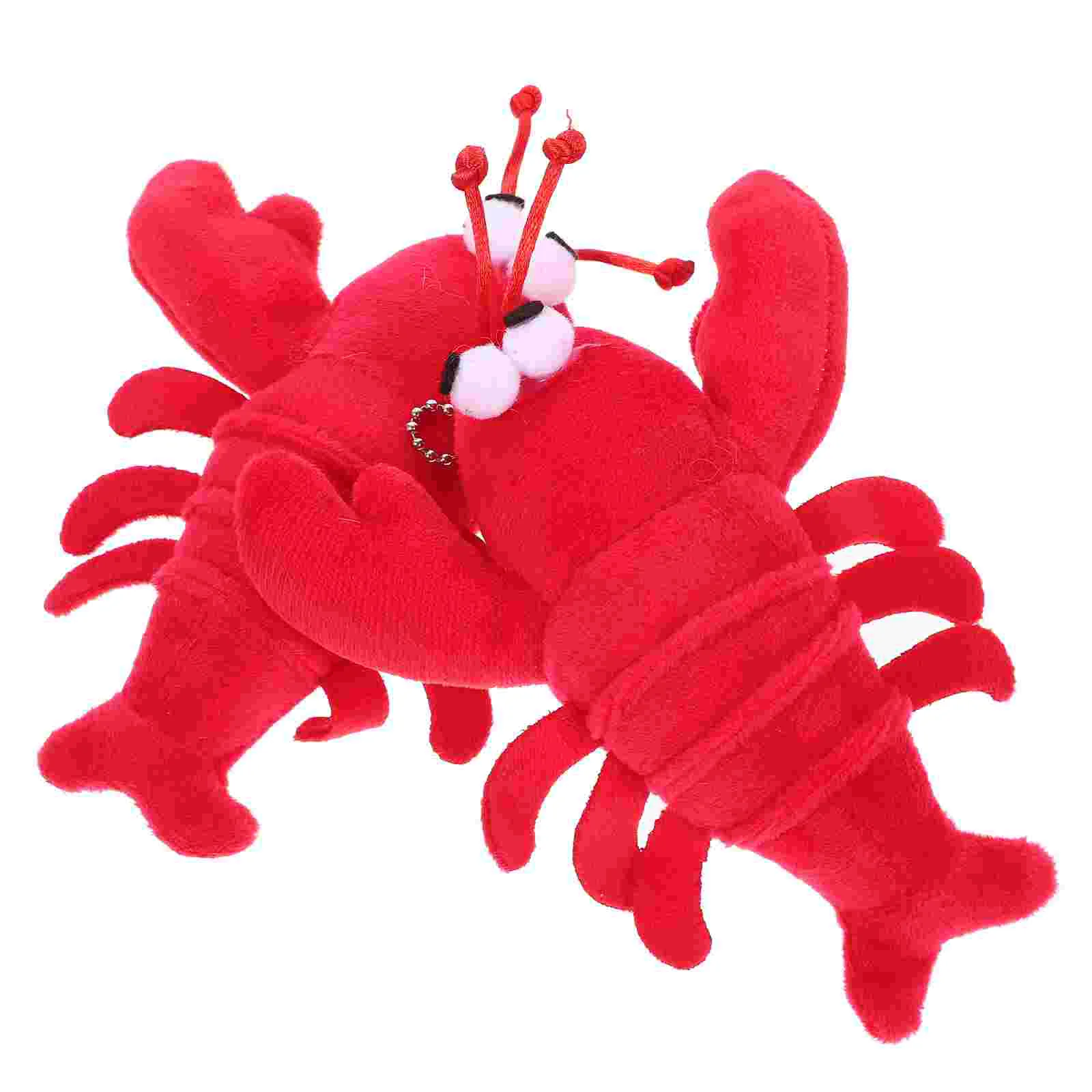 Animal Lobster Plush Crayfish Stuffed Plaything Decorative Toy Pendant Red