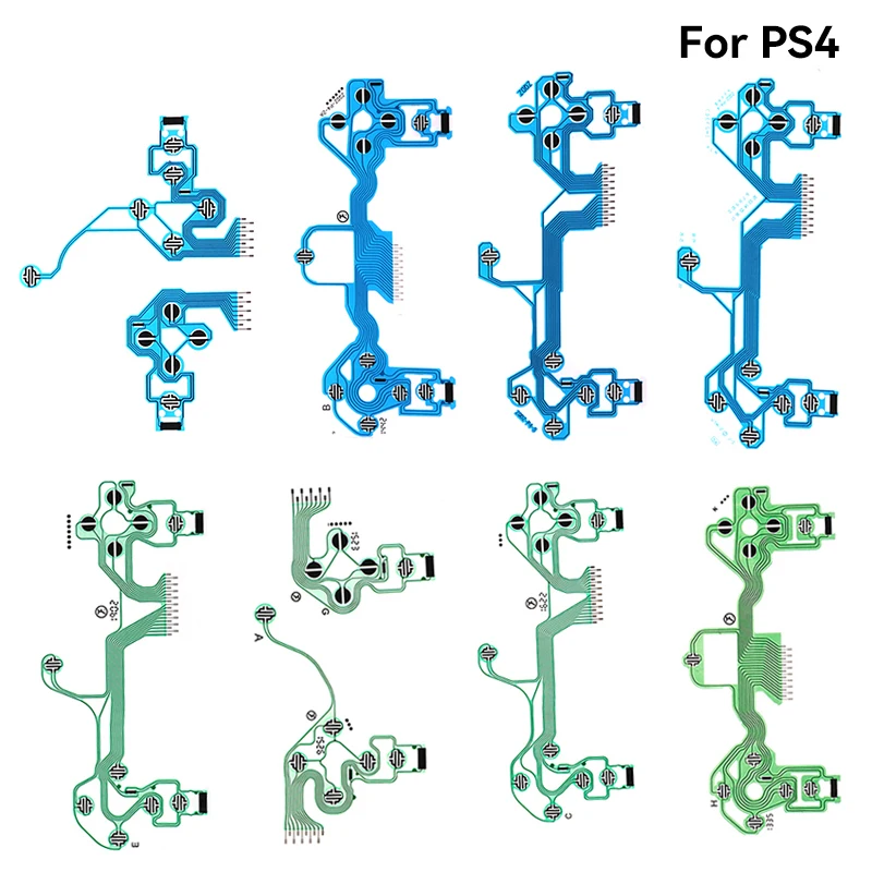 Replacement Buttons Ribbon Circuit Board for PS4 Dualshock 4 Pro Slim Controller Conductive Film Keypad flex Cable PCB