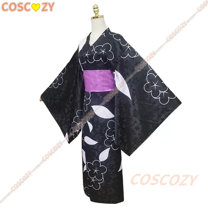 Marin Kitagawa Costume Cosplay Kimono Anime My Dress Up Darling Marin Kitagawa vestito Kimono nero carino uniformi per feste di Halloween