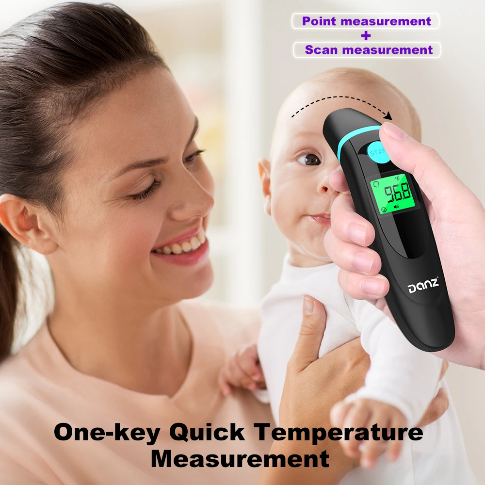 HeTaiDa Digital Thermometer Medical Non-Contact Body Thermometer Infrared Quick Measurement Forehead Thermometer For Adults Baby