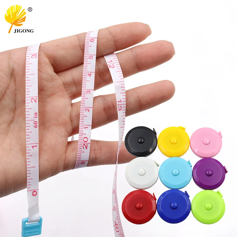 1.5M automatic telescopic tape measure Round , portable measuring clothes Mini Soft Three