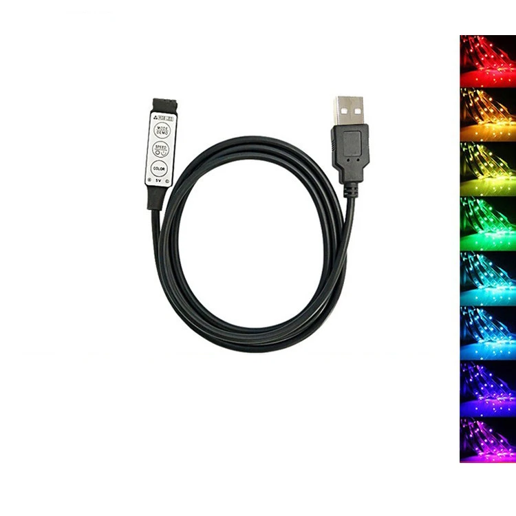 Mini 3 Keys Manual Controller RGB LED Controller