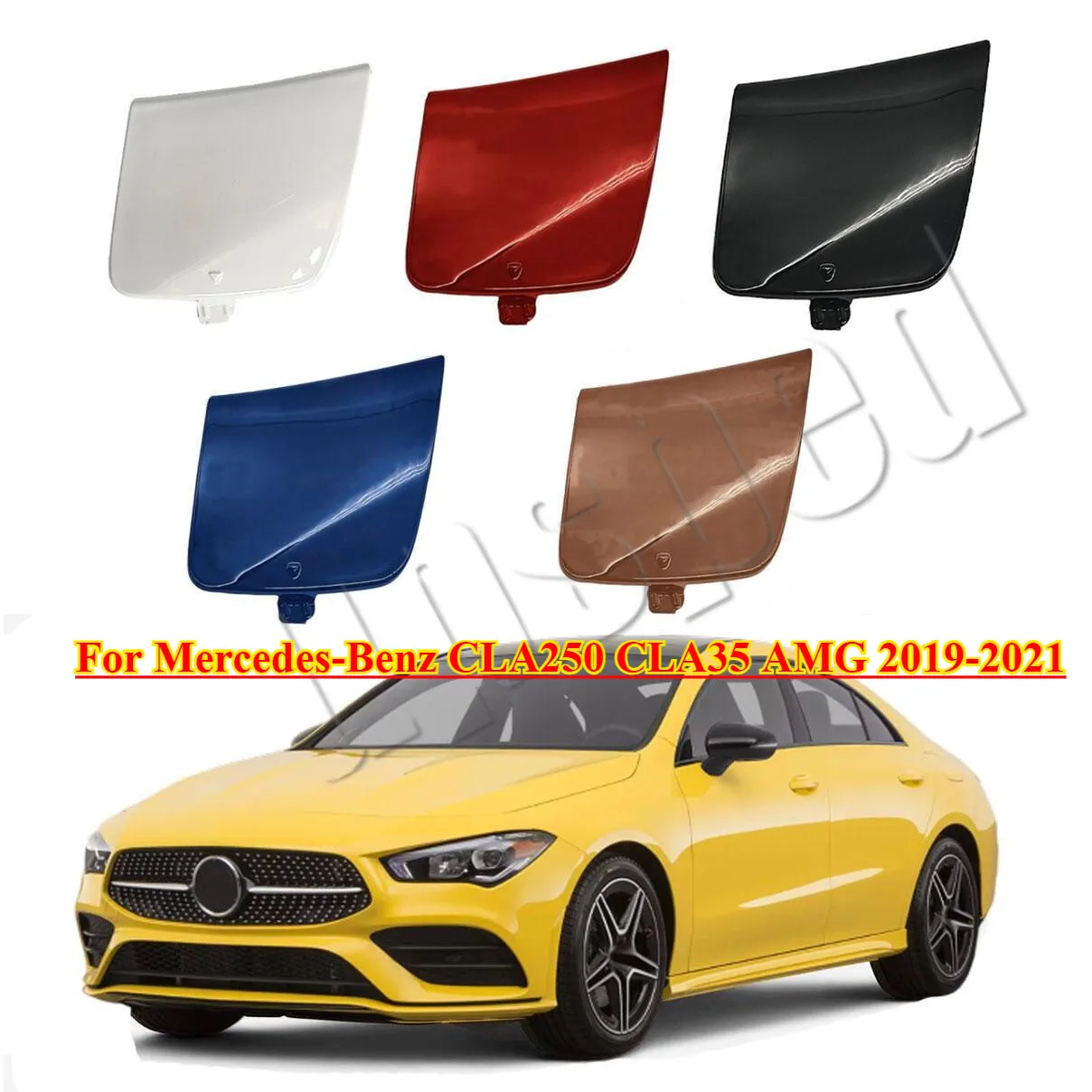 

Front Bumper Tow Hook Eye Cover Cap For Mercedes-Benz CLA250 CLA35 AMG 2019-2021