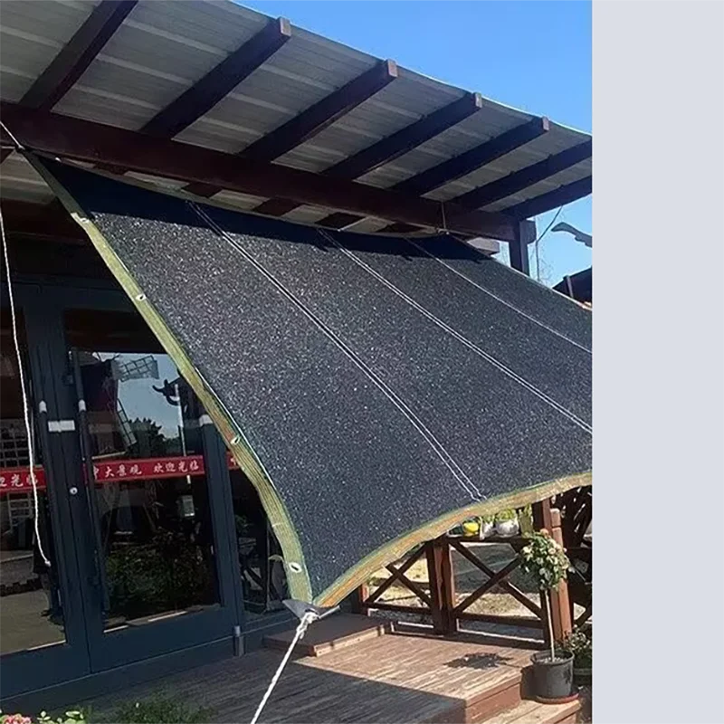 

6PIN Black Anti-UV HDPE Sunshade Net Greenhouse Cover Mesh Shed Gazebo Awning Outdoor Shading 65~75% Plant Shade Netting﻿