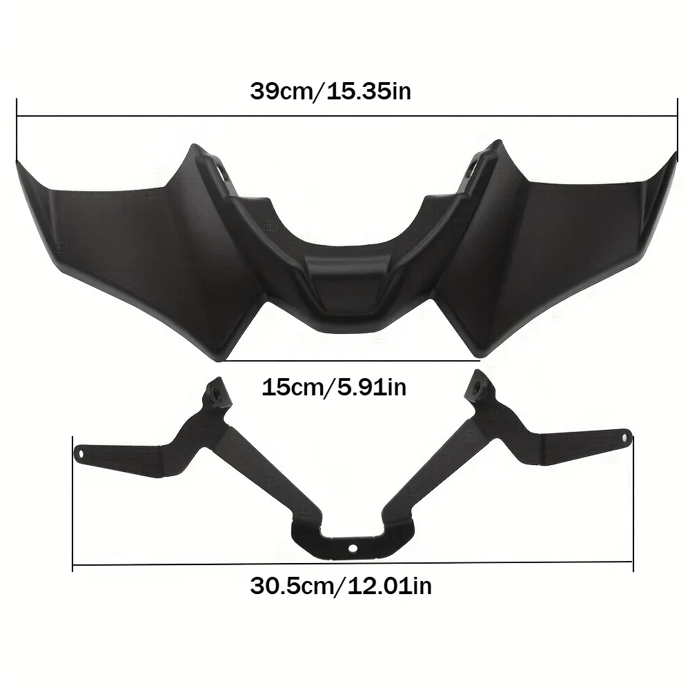 Frontspoiler Winglet Passend für Yamaha MT-07 SP 2021-2023, ABS-Kunststoff Aerodynamische Verkleidung für Naked Street Motorräder – Detail 3