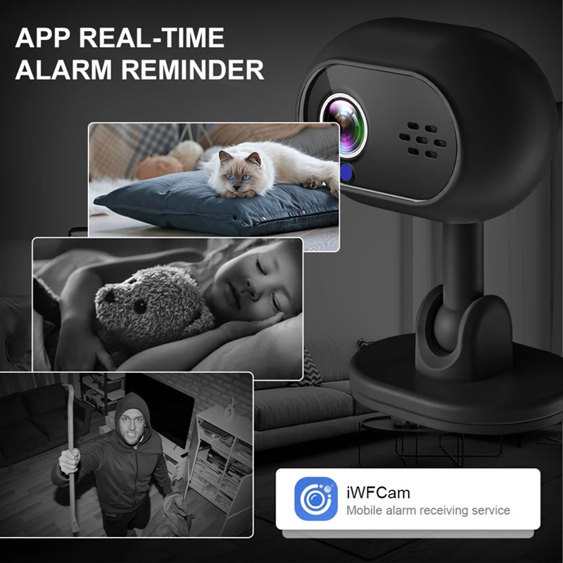 Bezprzewodowa kamera IP 1080P Night Vision Kamera wideo-audio z inteligentnymi alarmami, detekcją ruchu, 2-kierunkowa, trwała, łatwa w użyciu