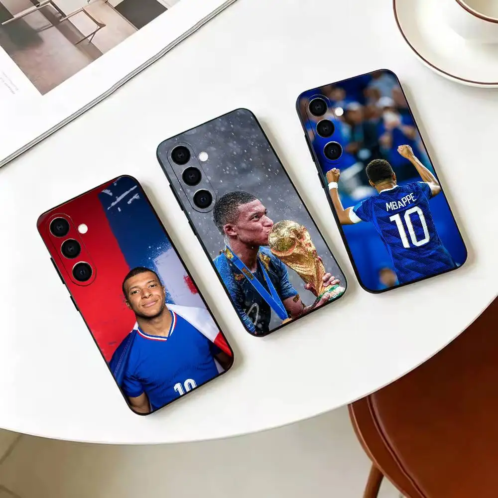 Coque de téléphone en silicone souple noir, Football K-Kylian M-Mbappe, pour Samsung Galaxy A71 A72 A73 A51 et autres modèles associés