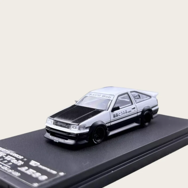 SW ダイキャスト 1/64 スケール トヨタ 合金製モデルカー トヨタ AE86 LBWK RWB ホワイト プレイビークル おもちゃ 男の子向けギフト オリジナルボックス入り