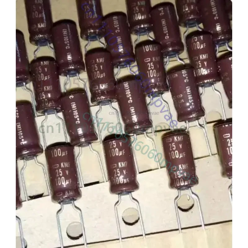 30PCS Japanese original NIPPON KMF 25V 100UF gold out of print beautiful audio electrolytic capacitor 6X11