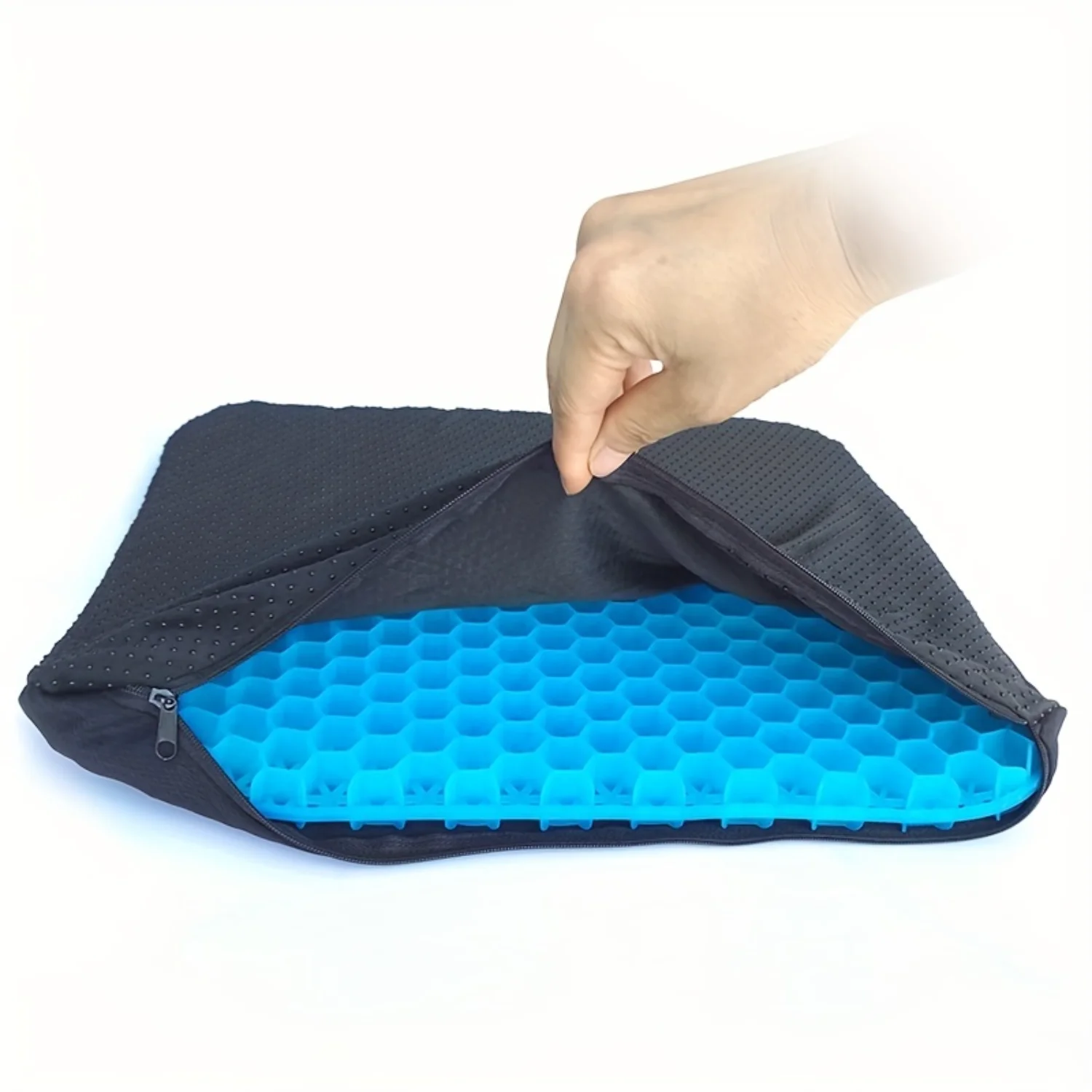 

Decompress Gel Seat Cushion for Pressure Relief Back Tailbone Pain - Breathable Honeycomb Design for Office Chair Cars Decoratio