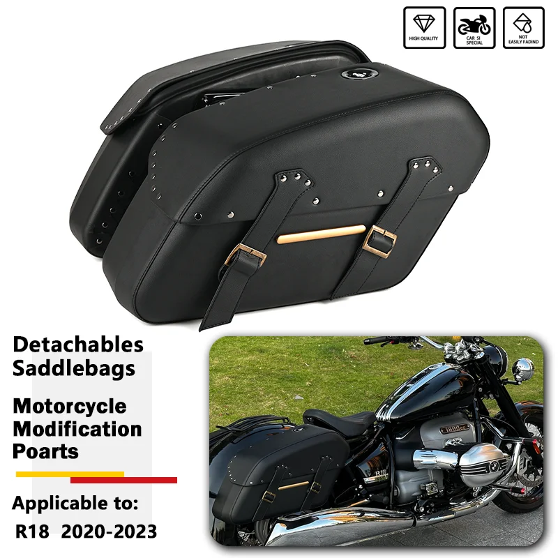 

R18 Motorcycle Hard Saddlebag Saddle Bags 2840 Cubic Inch Fits For BMW R18 100 Years R 18 Classic 2020-2024 2023