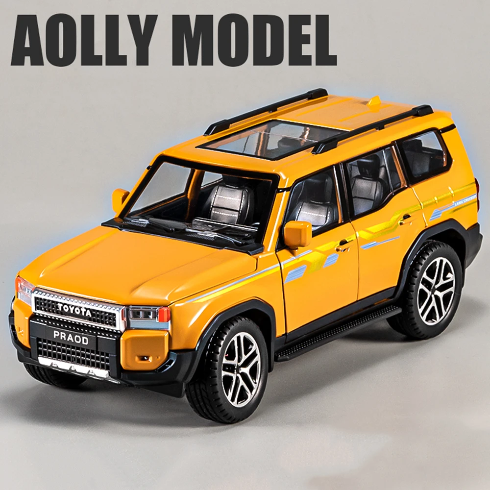 1:24 Prado LC250 LC80 Legierung Modell Spielzeug Druckguss Metall Miniatur Auto Türen Geöffnet Sound Licht Zurückziehen Fahrzeug Jungen Geburtstag Geschenke