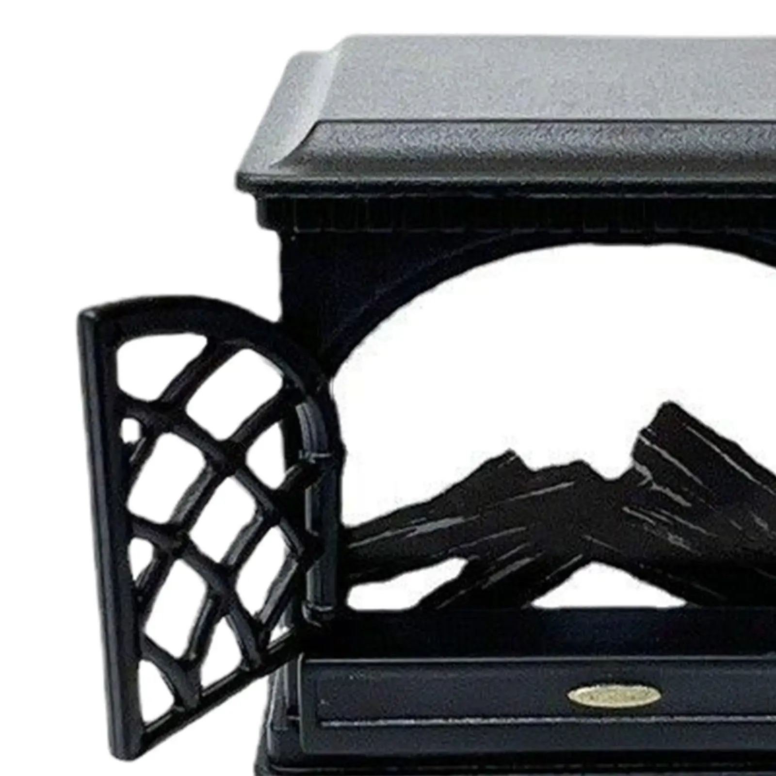 

1/12 Dollhouse Miniature Fireplace Photo Props for Living Room