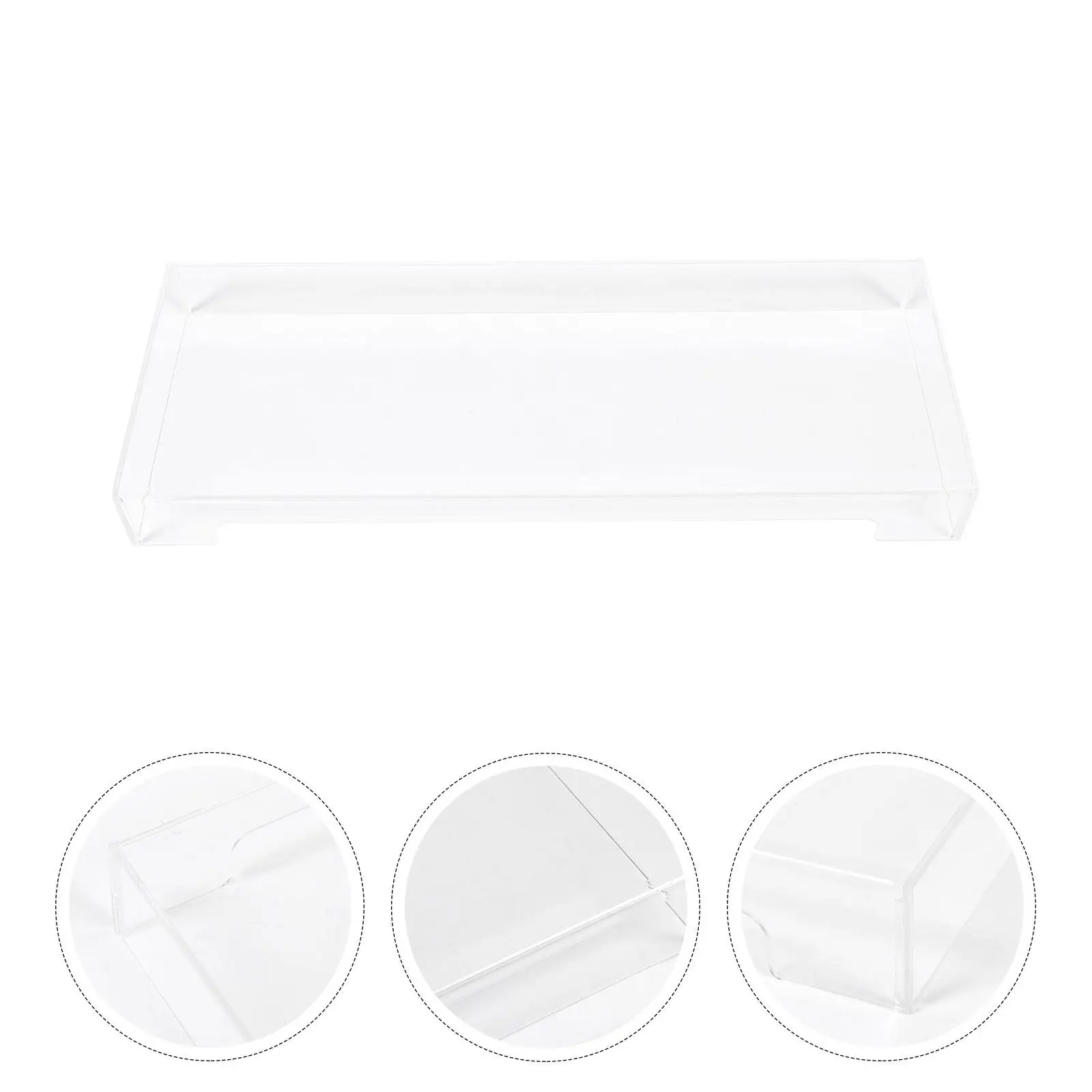 Mechanical Keyboard Cover Transparent Acrylic Protector Waterproof Dustproof 475x175x48mm Clear Case Hood For Desktop Keyboard