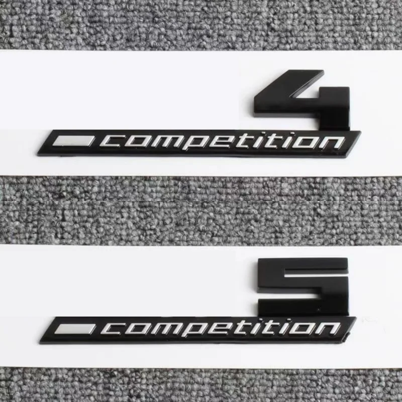 Giossy Black 3D ABS COMPETITION ABS Emblem Thunder Edition For BMW M1 M2 M3 M4 M5 M6 M8 Car Trunk Badge Sticker