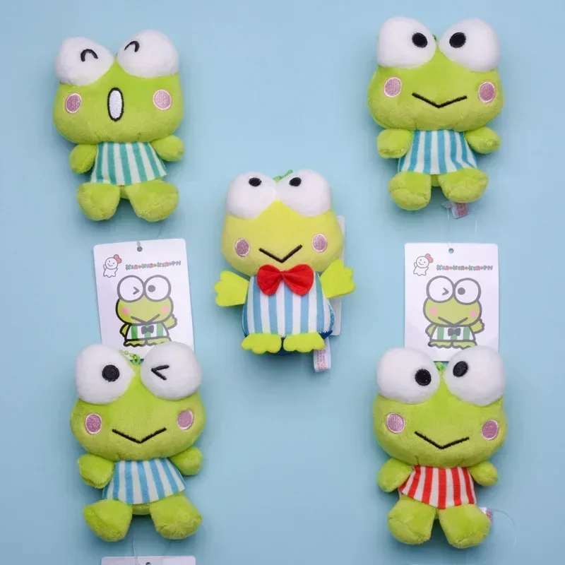 Sanrio Cute Kero Kero Keroppi Plush Doll Backpack Pendant Anime Cartoon Cute Cute Frog Keychain Boy Girl Toy Holiday Gift