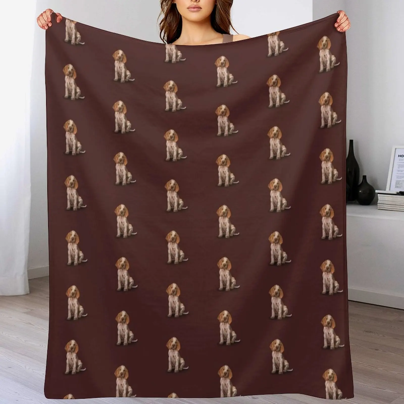 

The Bracco Italiano Throw Blanket Durable Warm Blanket for Daily Home Use