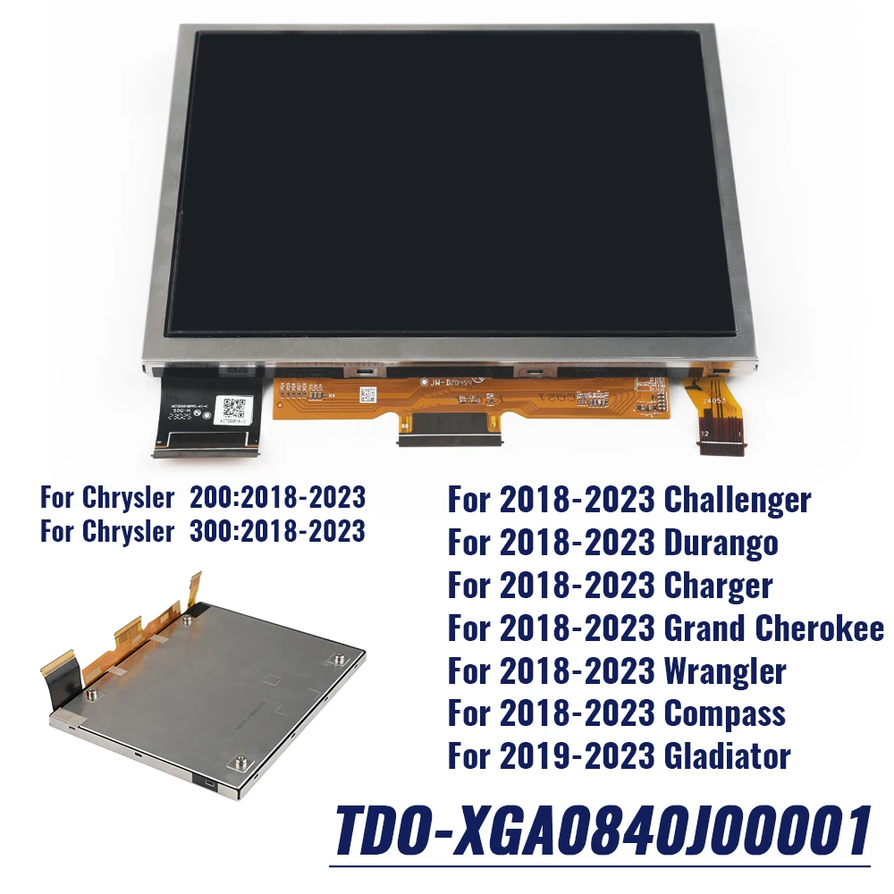 For Jeep Grand Cherokee 2018-2024 LCD Display TDO-XGA084 Uconnect 4C Radio Navigator 8.4 inch TDO-XGA08400001